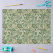 Salbeigrüne Creme-Paisley Seidenpapier (Basteln)
