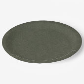 Salbeigrüne elegante minimalistische Hochzeitspapi Pappteller (Schrägansicht)