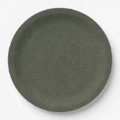Salbeigrüne elegante minimalistische Hochzeitspapi Pappteller (Vorderseite)