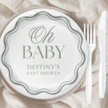 Salbeigrüne elegante Oh Baby geschlechtsneutrale D