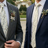 Salbeigrüne Eukalyptus-Hochzeit Krawatte