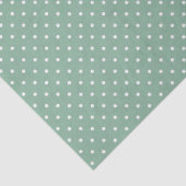 Salbeigrüne Farbe Weiße Punkt-Wasserfarbe Seidenpapier (Detail)