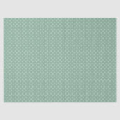 Salbeigrüne Farbe Weiße Punkt-Wasserfarbe Seidenpapier (Vorderseite)