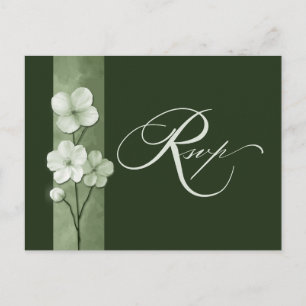 Salbeigrüne handgezeichnete florale botanische RSV Postkarte