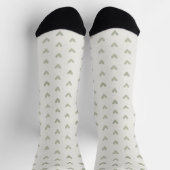 Salbeigrüne Herz-Muster-Socken Socken (Oben)