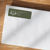 Salbeigrüne Hochzeitsmonogramm-Blumenschrift