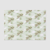 Salbeigrüne Hortensien-Tissue-Papier Seidenpapier (Vorderseite)