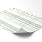 Salbeigrüne Karo-Wandkunst Poster (Ecke)