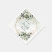 Salbeigrüne Laubhochzeitsdusche-Partyservietten Serviette (Ecke)