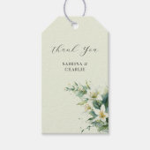Salbeigrüne Maiglöckchen-Elegante Blumen Geschenkanhänger (Vorderseite)