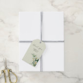 Salbeigrüne Maiglöckchen-Elegante Blumen Geschenkanhänger (Mit Garn)