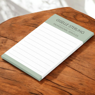 Salbeigrüne Minimale Moderne Geschäftswelt Post-it Klebezettel