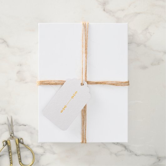 Salbeigrüne Monogramm-Hochzeit Geschenkanhänger (Mit Schnur)