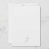 Salbeigrüne Quiet Luxury QR-Code-Hochzeit Einladung (Rückseite)