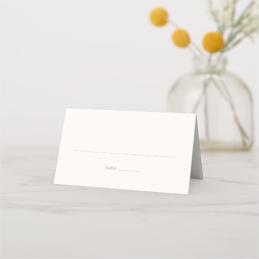 Salbeigrüne Rosenhochzeit Platzkarte (Vorderseite)