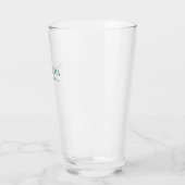 Salbeigrüne Schrift Name Positives Zitat Glas (Links)