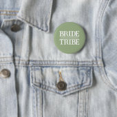 Salbeigrüne stilisierte Braut Tribe Button (Beispiel)
