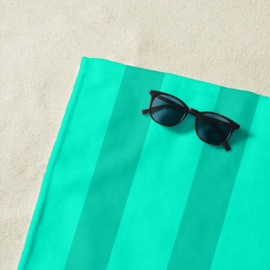 Salbeigrüne Streifen Strandtuch (Beispiel)