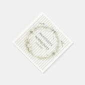 Salbeigrüne Toile De Juoy Nesting-Party  Serviette (Ecke)
