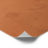 Salbeigrüne und verbrannt orangefarbene minimalist poster (Ecke)