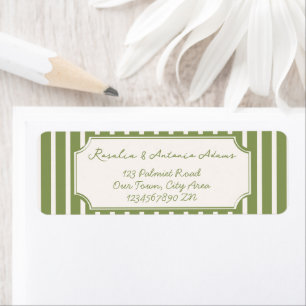 Salbeigrüne vintage Streifen Hochzeit individuell
