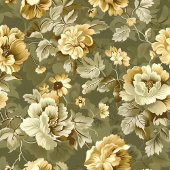 Salbeigrüner Blumen-Vorhang Moderne Botanische Kun Duschvorhang