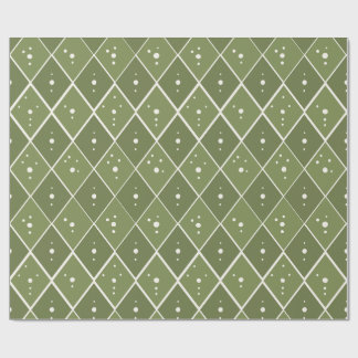 Salbeigrüner Diamant Modern Skandinavisch Geschenkpapier
