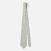 Salbeigrüner Eukalyptus Botanischer Wasserfarbenef Krawatte (Vorderseite)