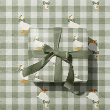 Salbeigrüner Gingham Büffel Karo Baby Shower Wäsch
