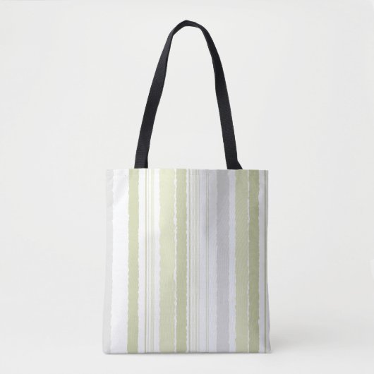 Salbeigrüner Grauer Wasserfarben-Gestreifter-Tasch Tasche (Vorderseite)