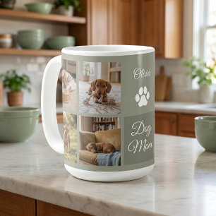 Salbeigrüner Hundemutter-Pfotenabdruck 8 Fotos Ben Kaffeetasse