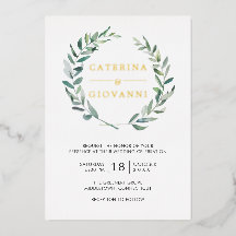 Salbeigrüner Kranz Grünrustikale Hochzeit Gold