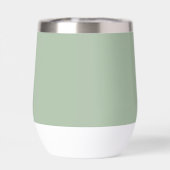 Salbeigrüner Name Moderne elegante Monogramm Boho (Rückseite)