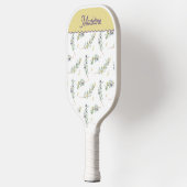 Salbeigrüner Olivenzweig Benutzername Pickleball Schläger (Links)