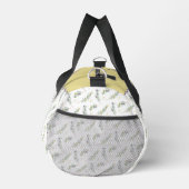 Salbeigrüner Olivenzweig Monogramm Name Duffle Bag (Rechts)