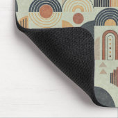Salbeigrüner Retro-Geometrischer Mauspad (Ecke)