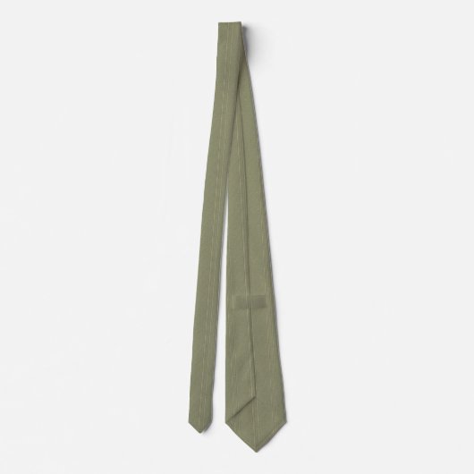 Salbeigrüner Textil Krawatte (Rückseite)