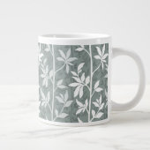 Salbeigrüner Waldhauch Moderne Botanik Jumbo-Tasse (Rechts)