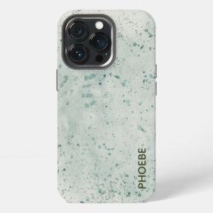 Salbeigrüner Wasserfarben-Handyhülle iPhone 13 Pro Hülle