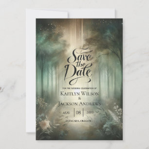 Salbeigrüner Zauberwald-Radiance Save The Date
