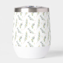 Salbeigrünes Aquarell Französisches Land Oliv-Must