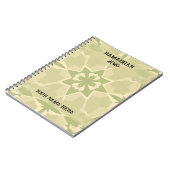 Salbeigrünes Bauhaus Islamisches Journal Notizblock (Linke Seite)