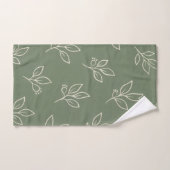 Salbeigrünes Blatt-Badezimmer-Handtuch-Set Badhandtuch Set (Handtuch)