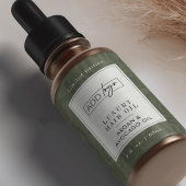 Salbeigrünes Boho-Muster-Logo 2OZ-Tropfflasche