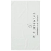 Salbeigrünes botanisches Logo-Display Minimalistis Tischdecke (Vorderseite)