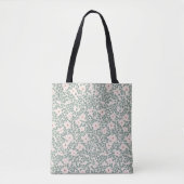 Salbeigrünes Ditsy-Blumenmuster Tasche (Vorderseite)