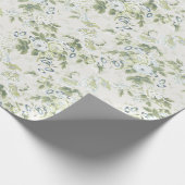 Salbeigrünes englisches Chintz-Geschenkpapier, Koh Geschenkpapier (Ecke)