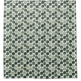 Salbeigrünes Eukalyptusblatt-Muster Botanische Pfl Duschvorhang
