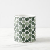 Salbeigrünes Eukalyptusblatt-Muster Botanische Pfl Kaffeetasse (Mittel)