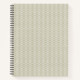 Salbeigrünes geometrisches minimalistisches Muster Notizblock